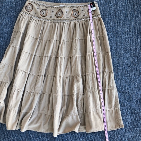 Fashion Bug corduroy tiered embroidered skirt size 18W - Picture 6 of 11